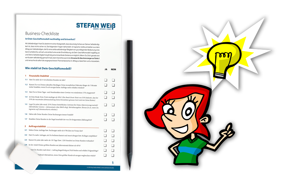 STEFANWEISS BIZ - Selbständig machen Selbsttest für Freiberufler und Freelancer